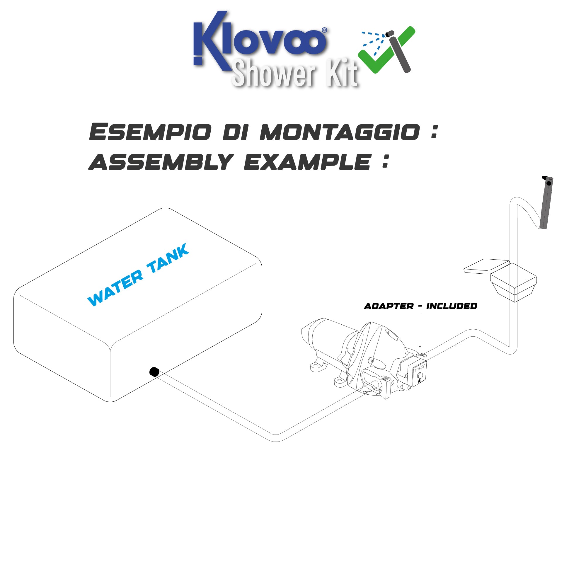 Kit Autoclave Flojet+ Doccia: Soluzione Completa per Acqua per Barca,Camper